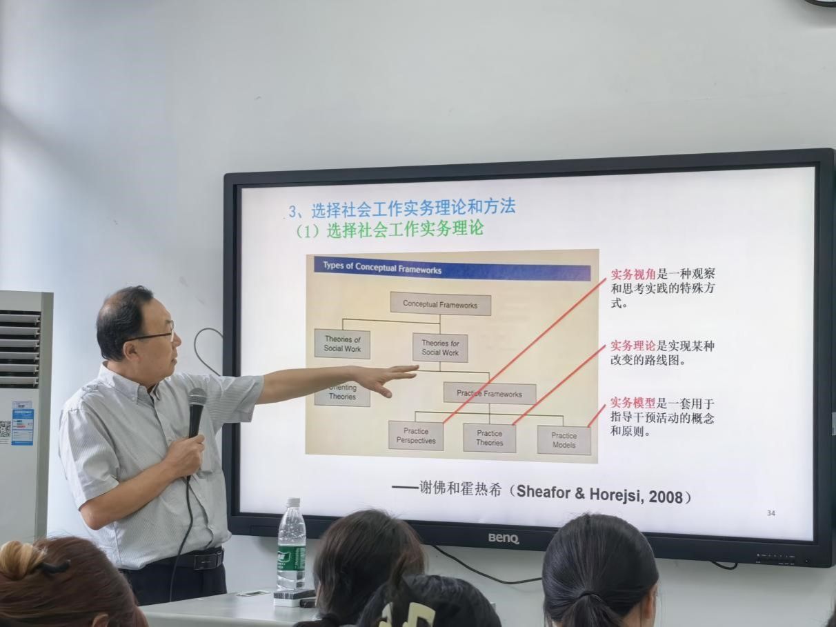 陈树强教授在天美传媒
开展“整合取向的社会工作实践” 专题讲座